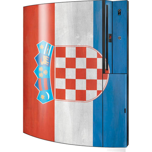 Croatia Flag Distressed Playstation 3 & PS3 Skin